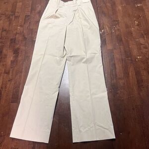 Vtg New Crispy 1950s LL Bean Deadstock Pleated Trouser Pants Chinos Sz 14, 28X32